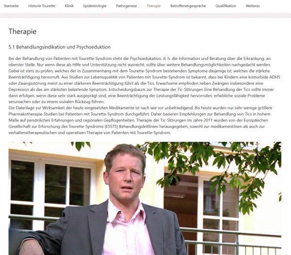 Web Deep Dive Tourette Syndrom